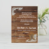 カントコンテンポラリーリー·ブーツ&レース·ウェディング·インベート 招待状 (スタンド正面)