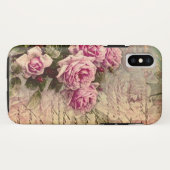 カントフランスのリーシック,みすぼらしいシック,ピンクのバラ,植物 Case-Mate iPhoneケース (裏面(横))