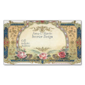 カントフランスのリーピンクローゼス金ゴールドフィリグリー マグネット名刺 (正面)