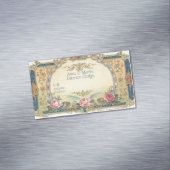 カントフランスのリーピンクローゼス金ゴールドフィリグリー マグネット名刺 (インサイチュ)