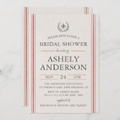 カントフランスのリーブライダルシャワー招待状 招待状 (正面/裏面)