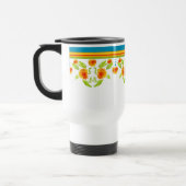 カントリかわいらしースタイルマリゴ縁どルタンブラー トラベルマグ (左)