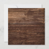 カントリはっきりしたンサンフラワーブーケウッドスクエア結婚ズ 招待状 (裏面)