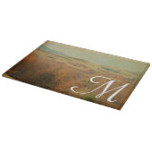 カントリイタリアンー側モノグラムガラス切断板 カッティングボード (角)