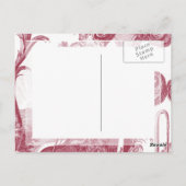 カントリエレガントーアンティークレッドトイレデジュイ ポストカード (裏面)