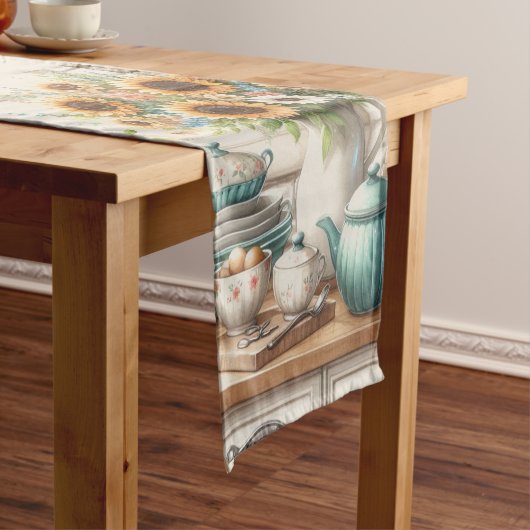 カントリクラシックーひまわり ショートテーブルランナー (インサイチュ)