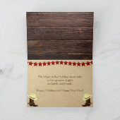 -カントリパーソナライズされたークリスマスアルペンヤギ カード (内部)