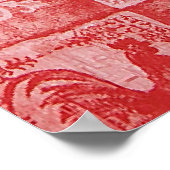 カントリフランスのーグランニーキッチンテーブルクロスプリント ポスター (角)