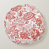 カントリフランスのーデコールレッドトワール ラウンドクッション (裏面)