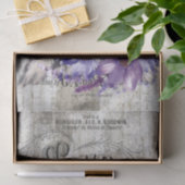 カントリフランスのーパープルフローラバニー 薄葉紙 (ギフト)