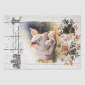 カントリフランスのーフローラハンプシャーピッグ 薄葉紙 (正面)