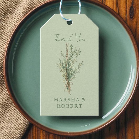 カントリフランスのー結婚ロセマ素朴リーのギフトラベル ギフトタグ