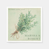 カントリフランスのー結婚ローズマ素朴リーのナプキン スタンダードカクテルナプキン (正面)