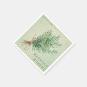 カントリフランスのー結婚ローズマ素朴リーのナプキン スタンダードカクテルナプキン (角)