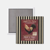 カントリフランスのー鶏冷蔵庫用マグネット マグネット (正面/裏面)