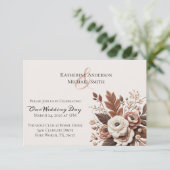 カントリモダンーエレガントウエスタン – フローラ招待状 招待状 (スタンド正面)