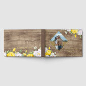 カントリユニークー素朴ウエスタンボホ金ゴールド ゲストブック (全面)