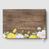 カントリユニークー素朴ウエスタンボホ金ゴールド ゲストブック (裏面)