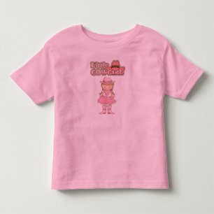 カントリーおもしろいリル女性のカーボーイリンガーTシャツ トドラーTシャツ