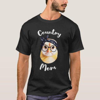 カントリーから来たFarm MomまたはCow Mom Tシャツ