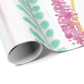 カントリーかわいいワイルドフラワーウォータカラーアート ラッピングペーパー (ロールコーナー)