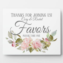 カントリーかわいらしピンクローゼブーケが好き フォトプラーク