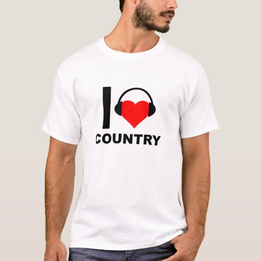 カントリーが大好きなTシャツ Tシャツ (正面)