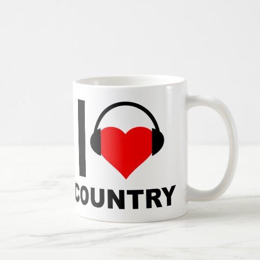 カントリーが好き Funny Mug コーヒーマグカップ (右)