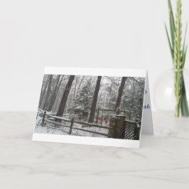 カントリーの冬のシーン シーズンカード