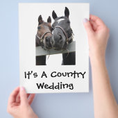 カントリーの新郎新婦 チラシ (手)