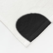 カントリーの白黒の牛の斑点 フリースブランケット (角)