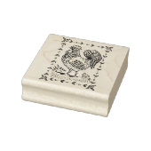 カントリーの鶏、卵&シックフォークアート縁どニース ラバースタンプ (スタンプ)