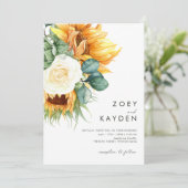 カントリーはっきりしたヒマワリ |すべて結婚の 招待状 (スタンド正面)