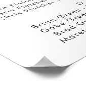 カントリーはっきりしたヒマワリ |アルファベットの座席 ポスター (角)