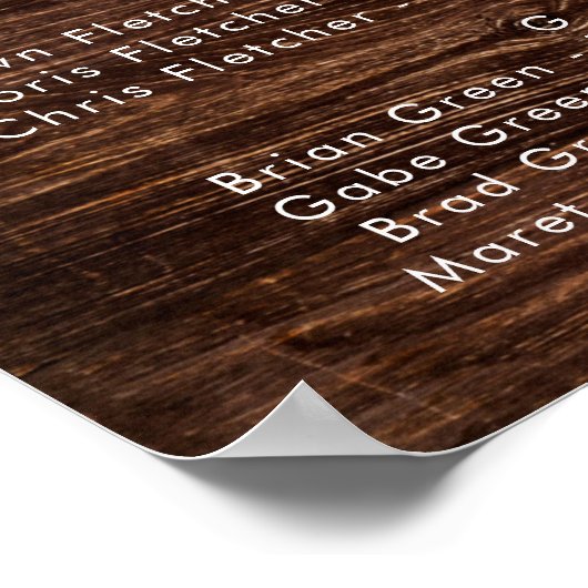 カントリーはっきりしたヒマワリ |アルファベットの木製シート ポスター (角)