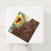 カントリーはっきりしたヒマワリ |ウッドありがとう フェイバータグ (インサイチュ)