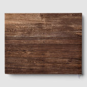 カントリーはっきりしたヒマワリ |ウッドズ結婚ゲストブック ゲストブック (裏面)