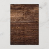 カントリーはっきりしたヒマワリ |ウッド披露宴 エンクロージャーカード (裏面)