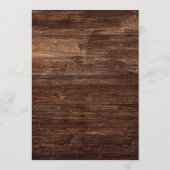 カントリーはっきりしたヒマワリ |ウッド結婚のアドバイスカード アドバイスカード (裏面)