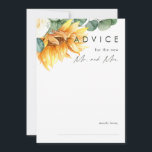 カントリーはっきりしたヒマワリ |ダークグリーン結婚ズ アドバイスカード<br><div class="desc">この国はっきりしたのひまわり |ダークグリーン結婚のアドバイスカードは、あなたのクラシックボホの夏のバシンプルックヤードのバ結婚ーニーに最適。デザインは、ヴィンテージ水色の黄色の金ゴールドと素朴なオレンジ色のヒマワリの花束エレガント、セージモダングリーンのユーカリの緑、白いアイボリーのバラを備えている。このデザインは屋外ミニマルカジュアルリズムの秋の葉に理想的結婚である。製品感じのデザインに関して、お気軽にお問い合わせ下さい。応援!</div>