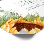 カントリーはっきりしたヒマワリ |プラグ抜き式のポスター ポスター (角)