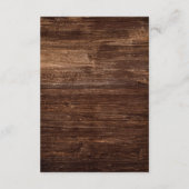 カントリーはっきりしたヒマワリ |木材のイベント エンクロージャーカード (裏面)