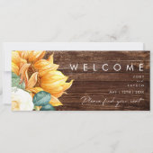 カントリーはっきりしたヒマワリ |木製座席表ヘッダー (正面)