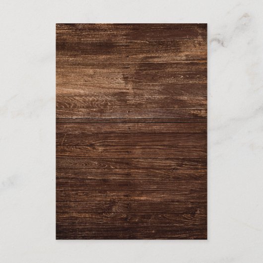 カントリーはっきりしたヒマワリ | Wood Wishing Well エンクロージャーカード (裏面)