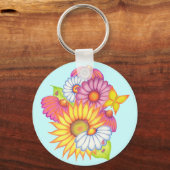 カントリーひまわりキーチェーン キーホルダー (正面)