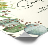 カントリーひまわりライトイエローOhスナップハッシュタグ ポスター (角)