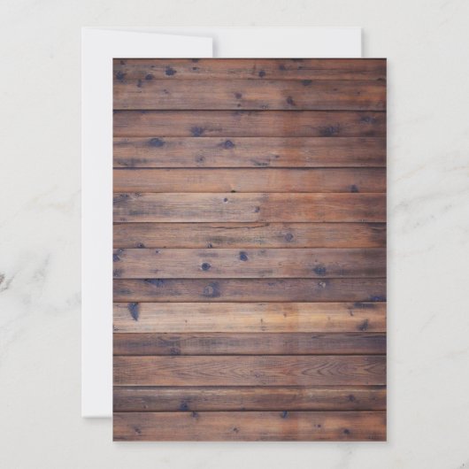 カントリーひまわりワ素朴イン結婚樽 招待状 (裏面)