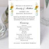 カントリーひまわり素朴フローラ結婚式 プログラム