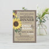 カントリーひまわり素朴リハーサルディナー 招待状 (スタンド正面)