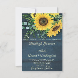 カントリーひまわり結婚式招待状 招待状